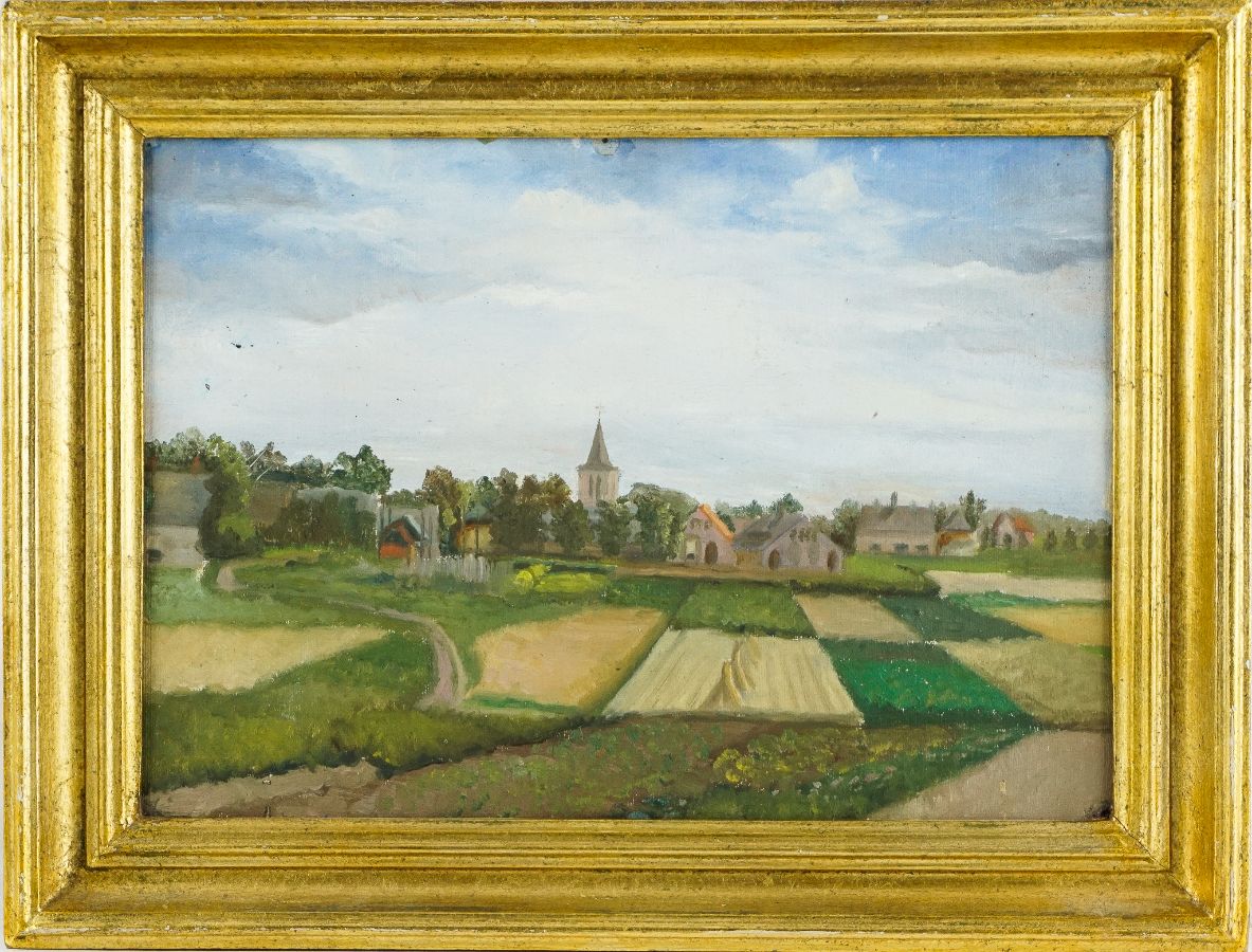 Paisagem com aldeia