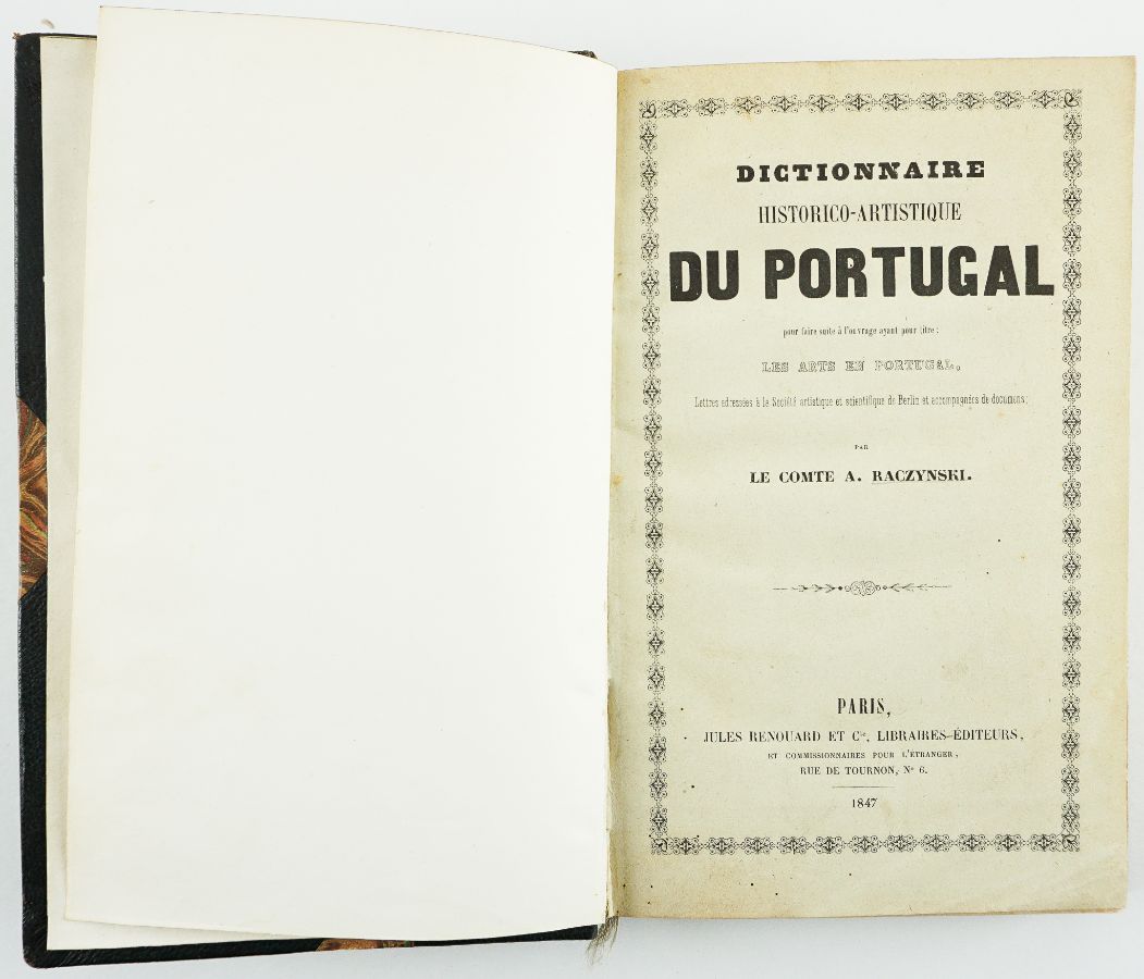CondeRaczynski - Dictionnaire historico-artistique du Portugal (1847)