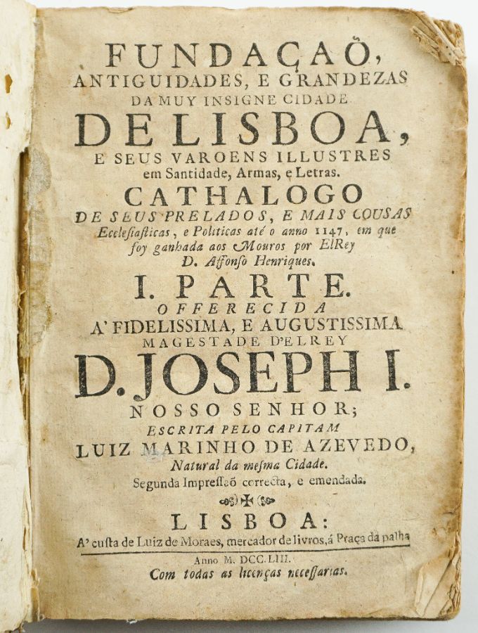 Fundação, Antiguidades e Grandezas da mui insigne Cidade de Lisboa (1753)