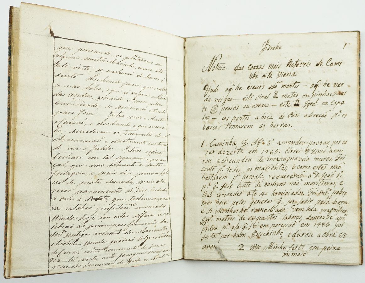 Manuscrito – Descripcao das Couzas notaveis de Caminha atte Vianna (1842)