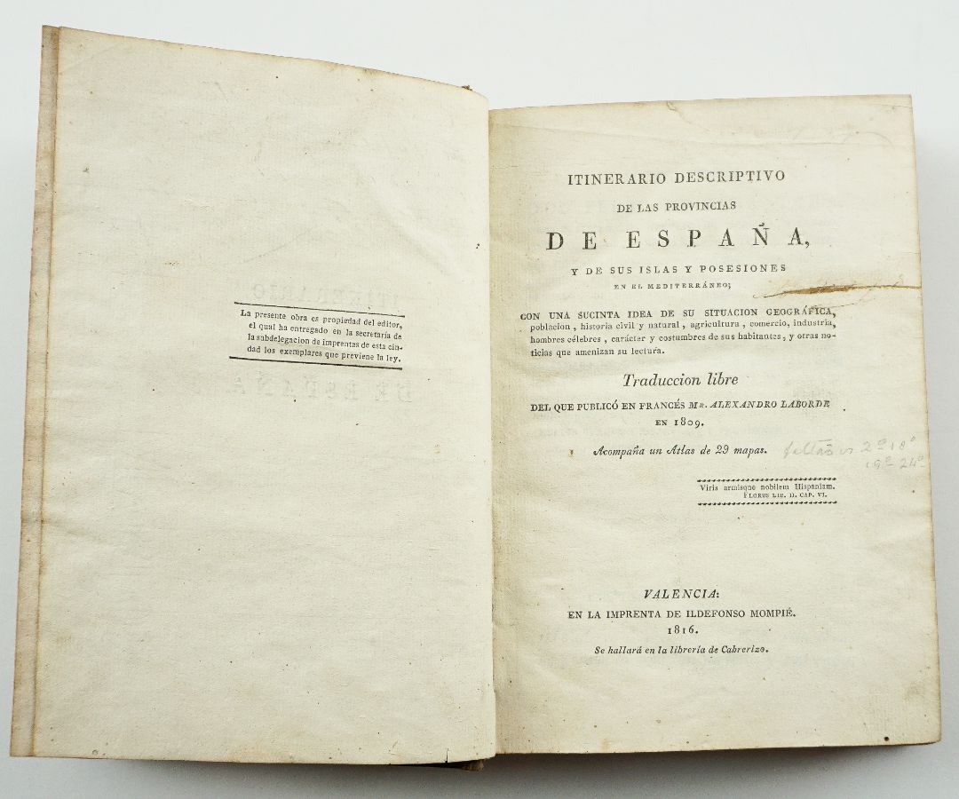 Itinerário Descritivo das Províncias de Espanha (1816)