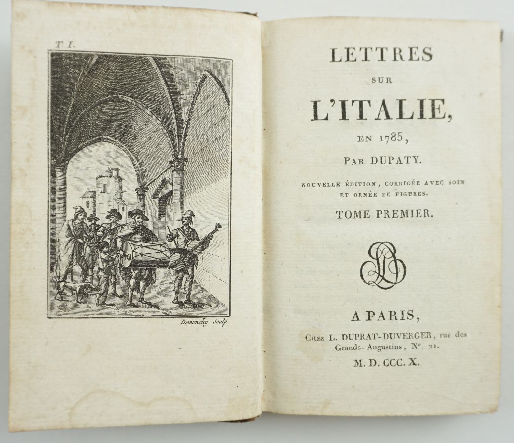 Lettres sur L’Italie en 1785, par Dupaty