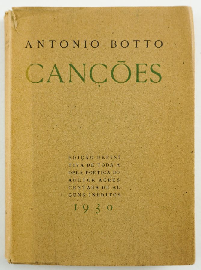 Canções de António Botto, 1930