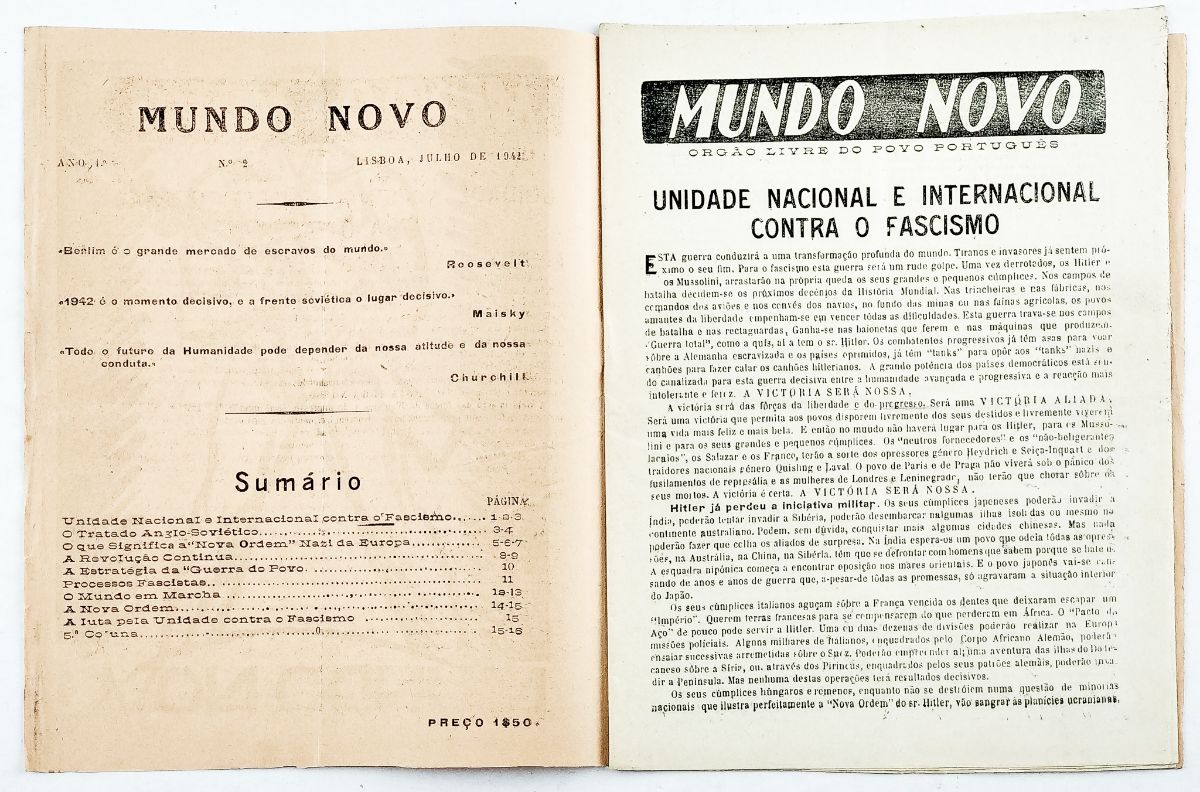 Mundo Novo – revista clandestina (1942)