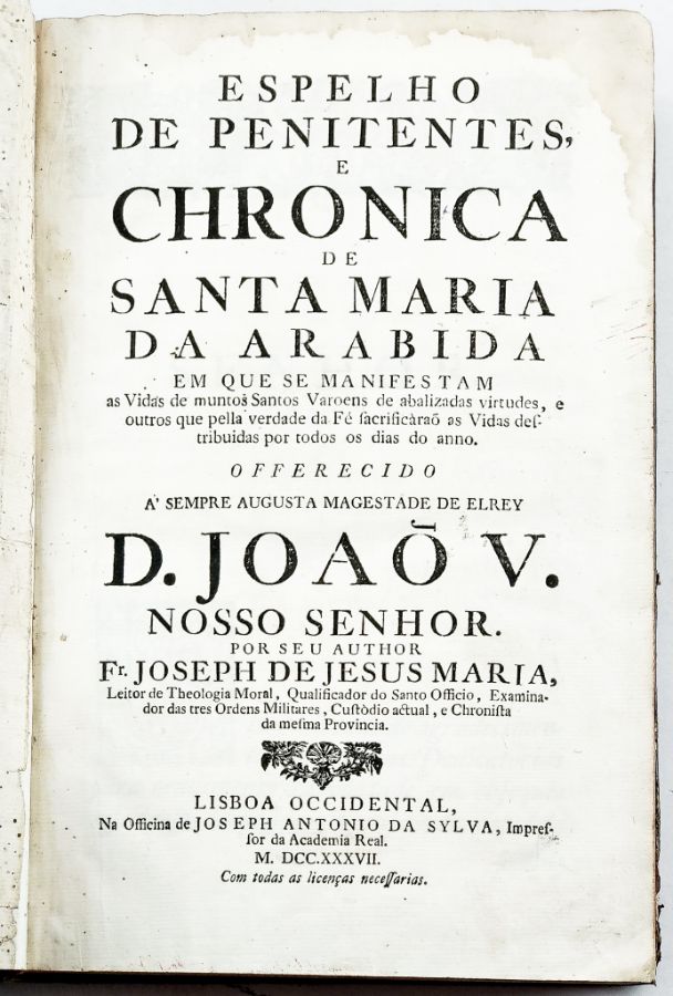 Crónica de Santa Maria da Arrábida (1737)