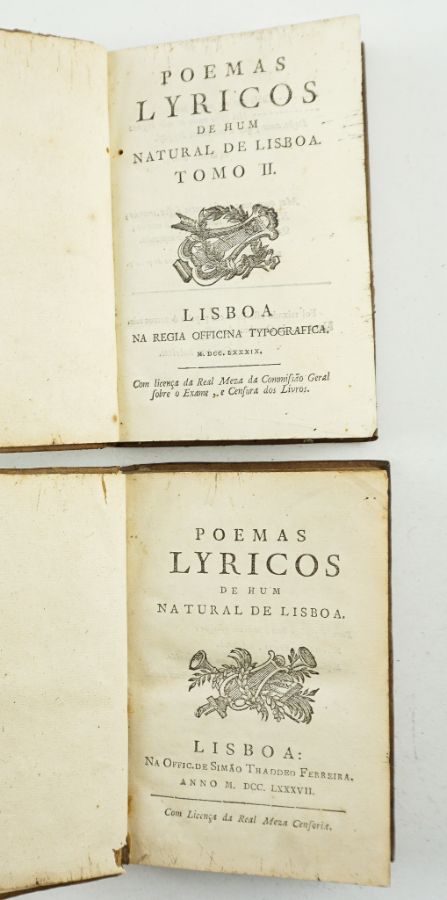Poemas Lyricos de Hum Natural de Lisboa (1787)