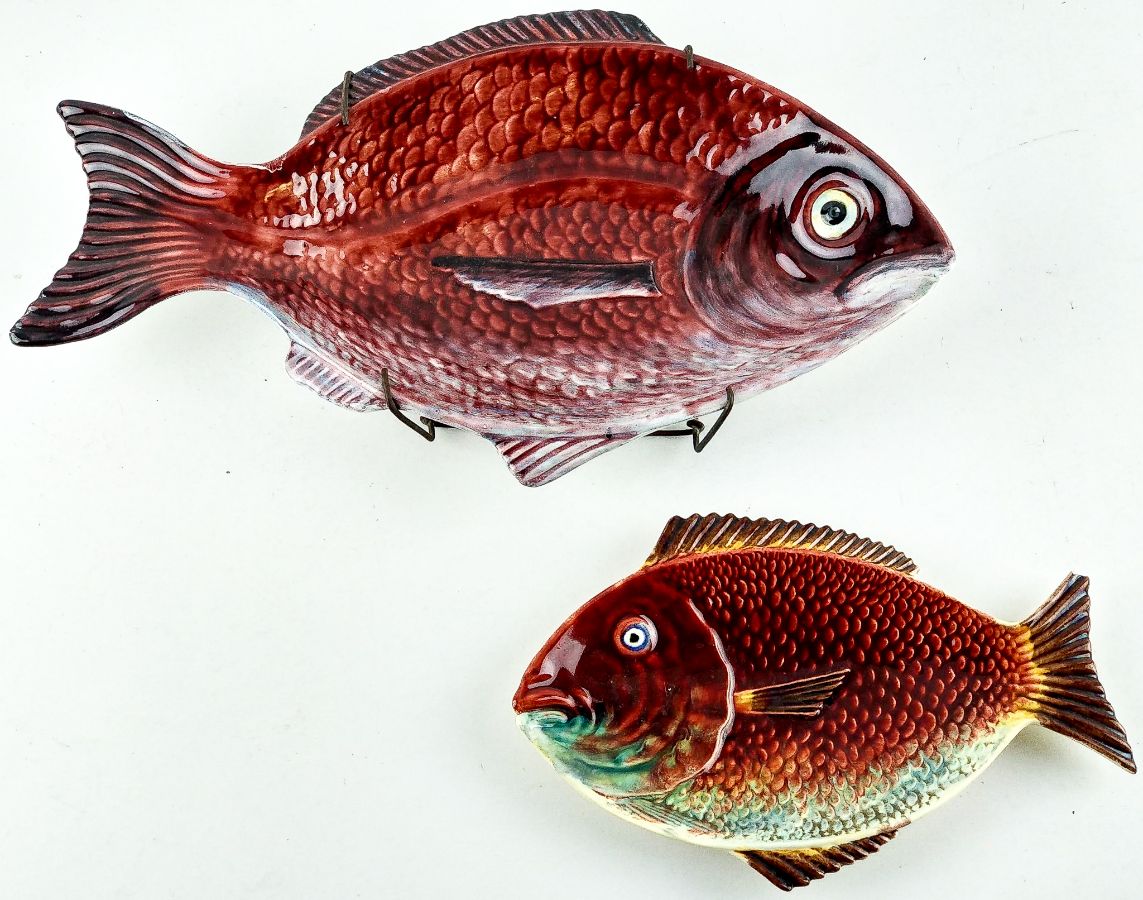 Duas Travessas em forma de Peixe