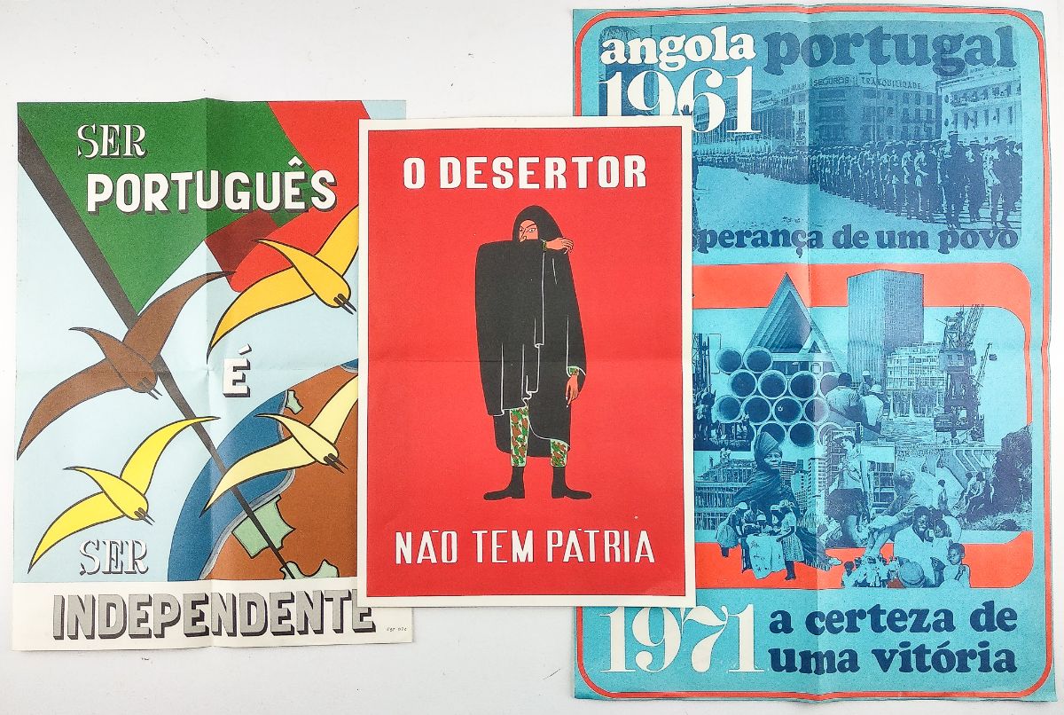 Colecção de Cartazes Propaganda Colonial / acção militar psicológica