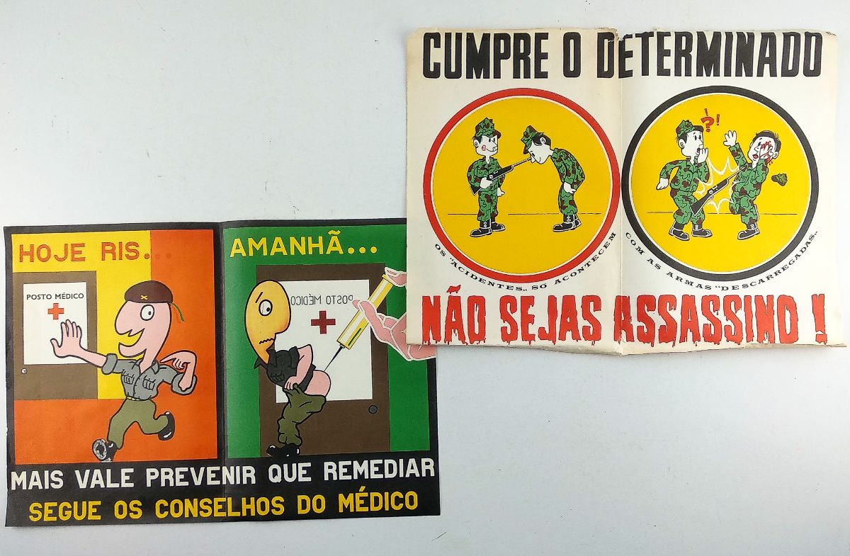 Colecção de Cartazes Propaganda Colonial / acção militar psicológica