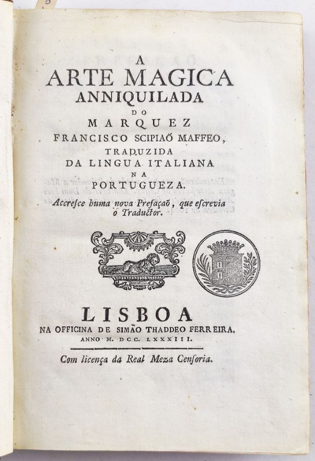 A Arte Magica Aniquilada (1783)