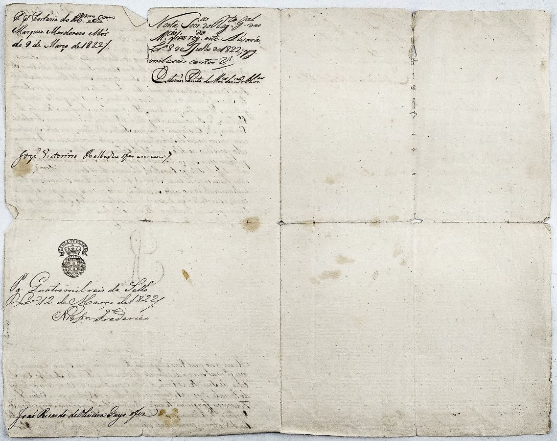 D. João VI – Manuscrito assinado. 1822