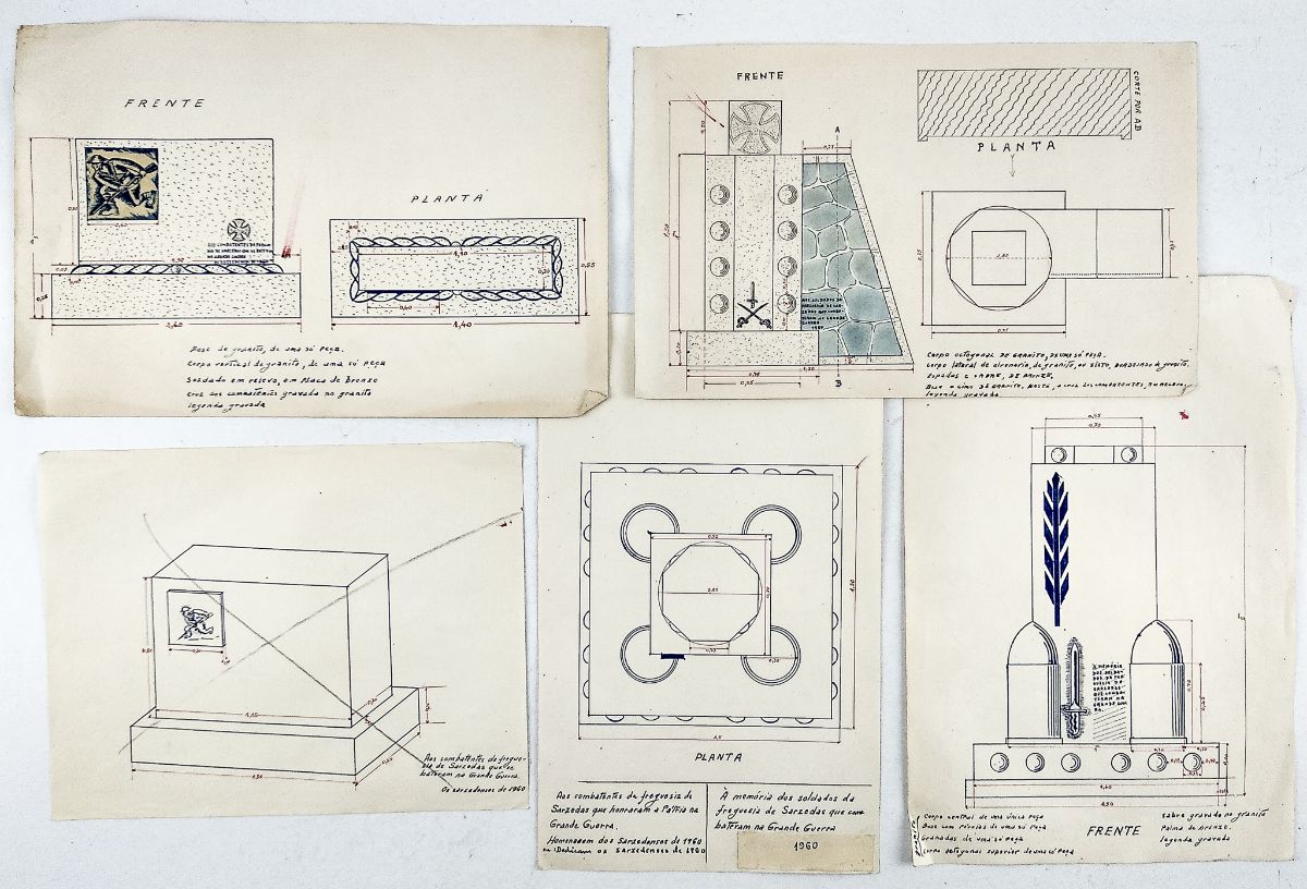 Projecto para Monumento aos Soldados Portugueses na 1ª Guerra – Sarzedas