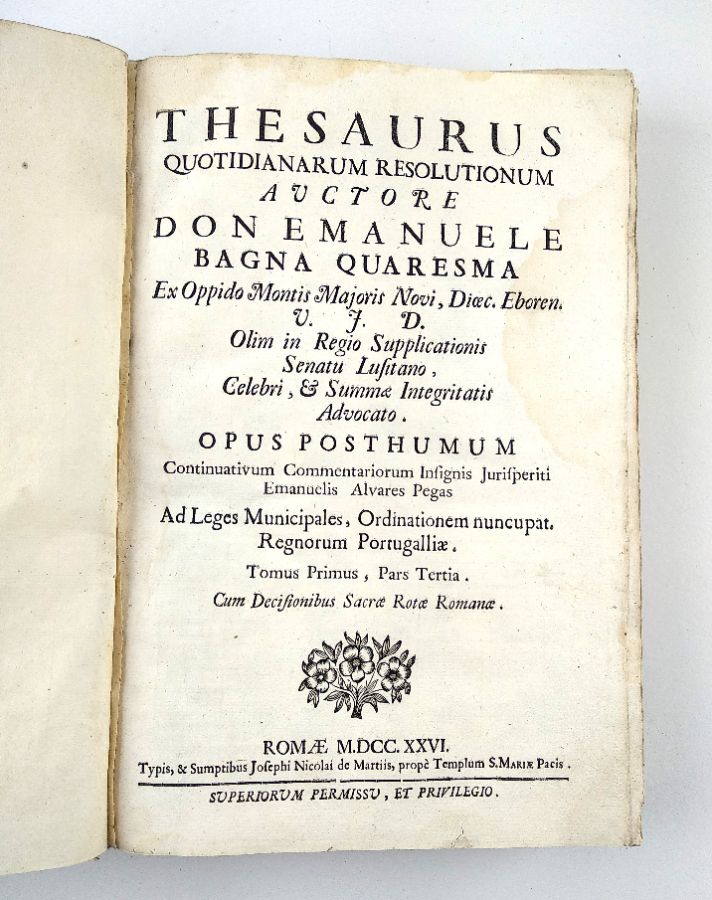 Livros de Direito Século XVIII- 1713-1726-1792