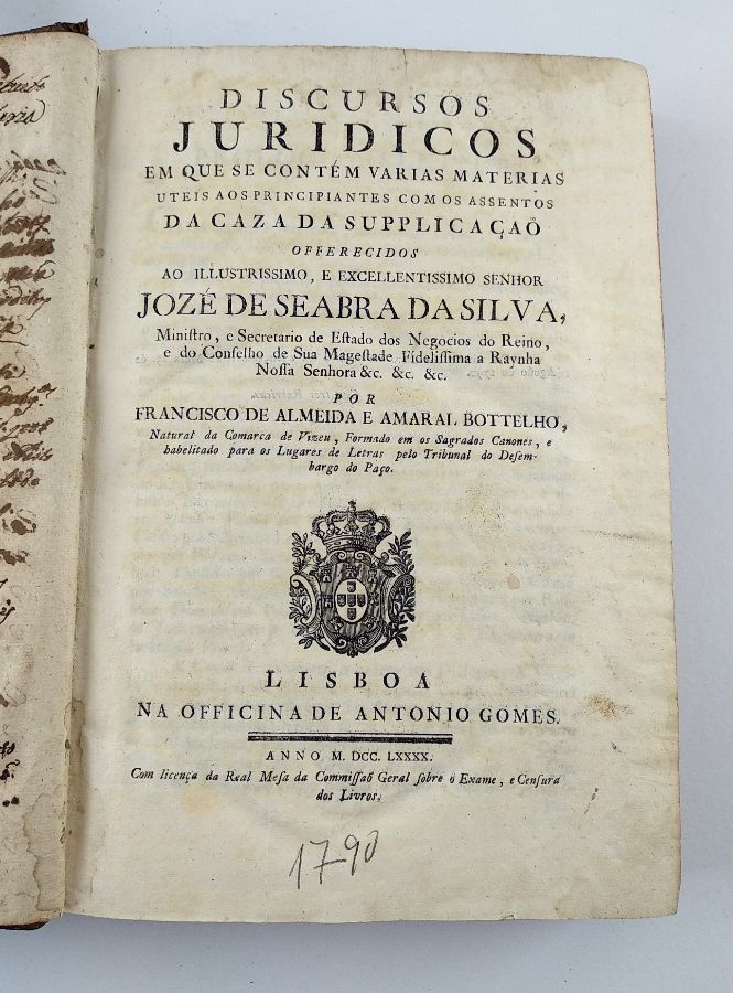 Discursos Juridicos - 1790