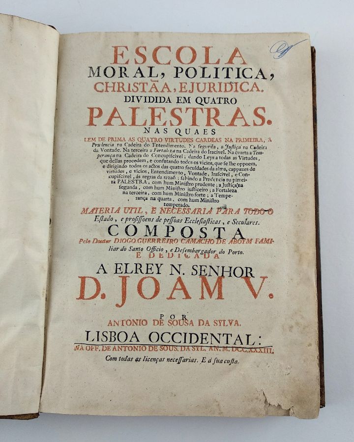 Escola moral, politica, christãa, e juridica