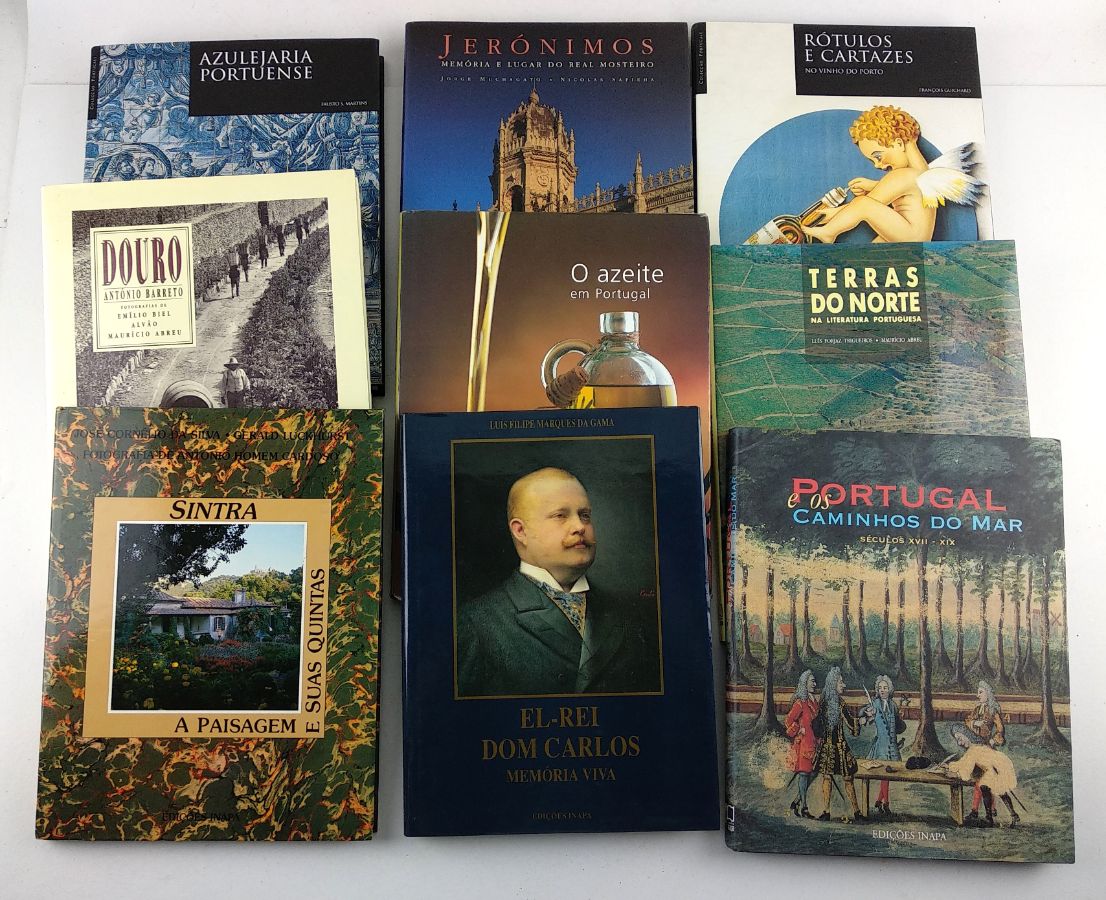 Conjunto de 9 Livros Edições Inapa