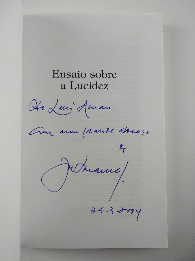 José Saramago – com dedicatória