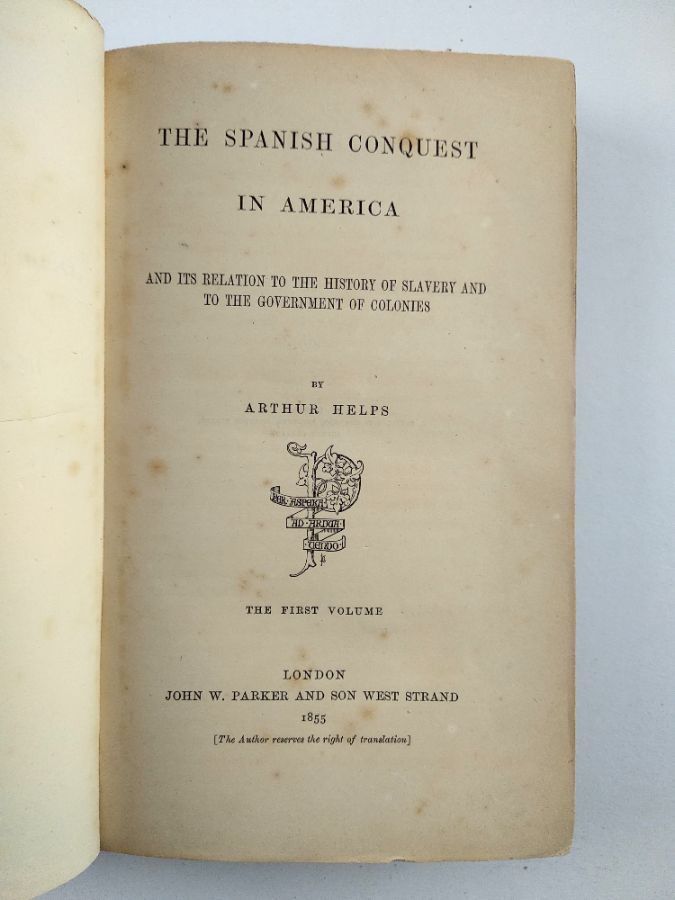The Spanish Conquest in America (1855-1861)