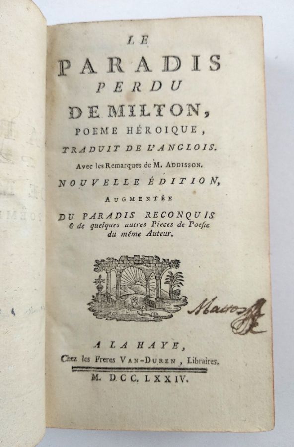 Milton – Paradis Perdu (1774)