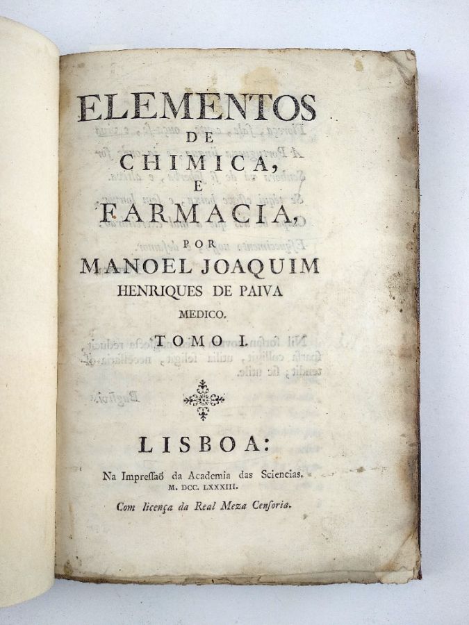 Elementos de Chimica e Farmacia (1783)