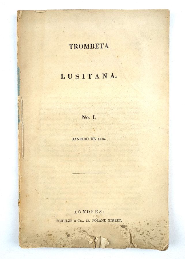 Raro periódico miguelista publicado em Londres (1836)