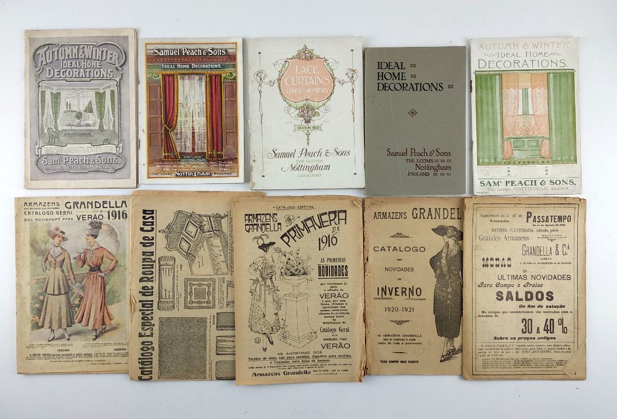 Colecção de Catálogos e memorabilia dos Armazéns Grandella e Samuel Peach & Sons 