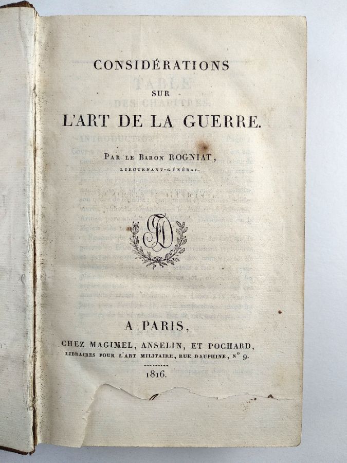Considérations sur L’art de la Guerre (1817)