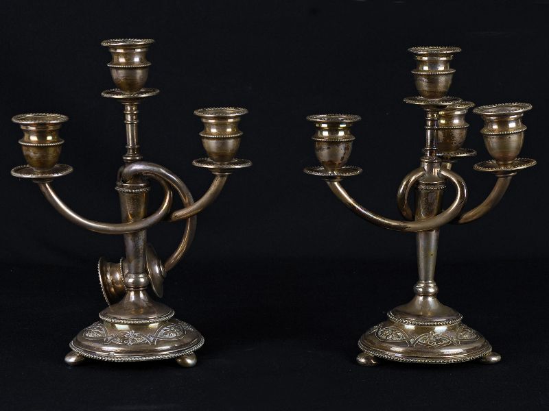 2 Candelabros de 4 lumes