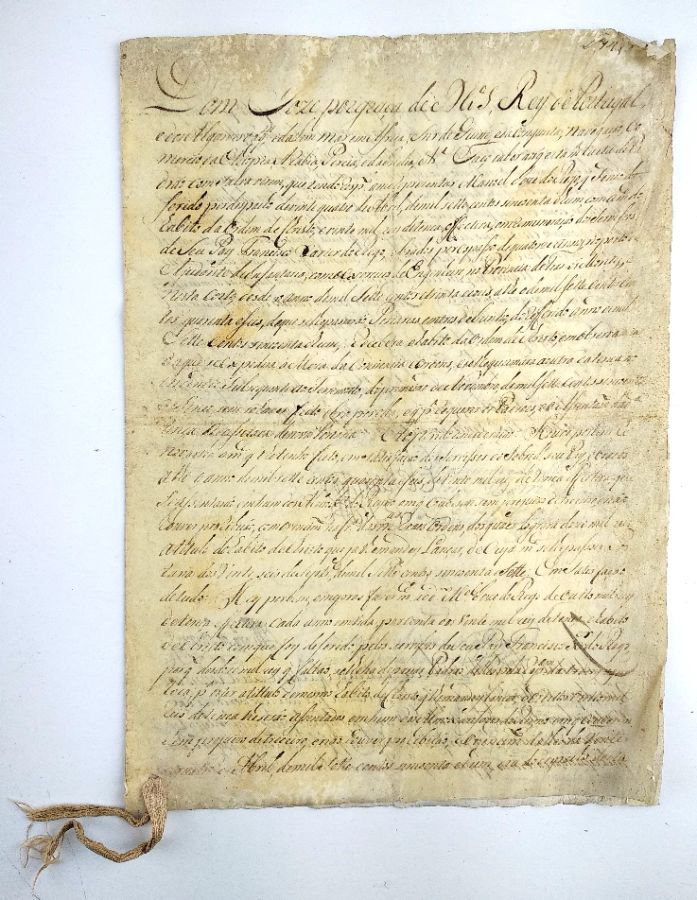 Manuscrito – Rei D. José (1759)