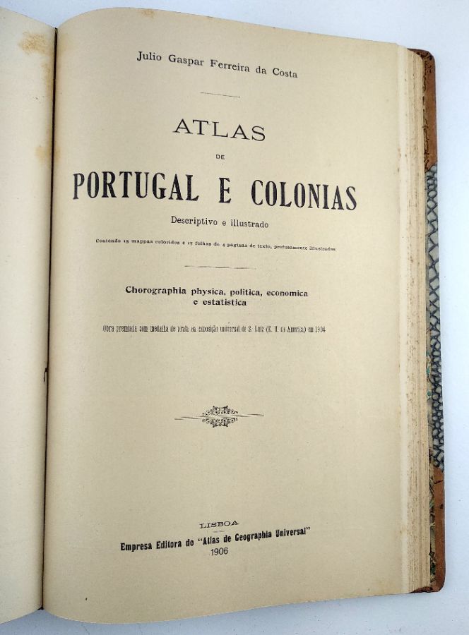 Atlas de Geographia Universal e Atlas de Portugal e Colónias (1903 e 1906)