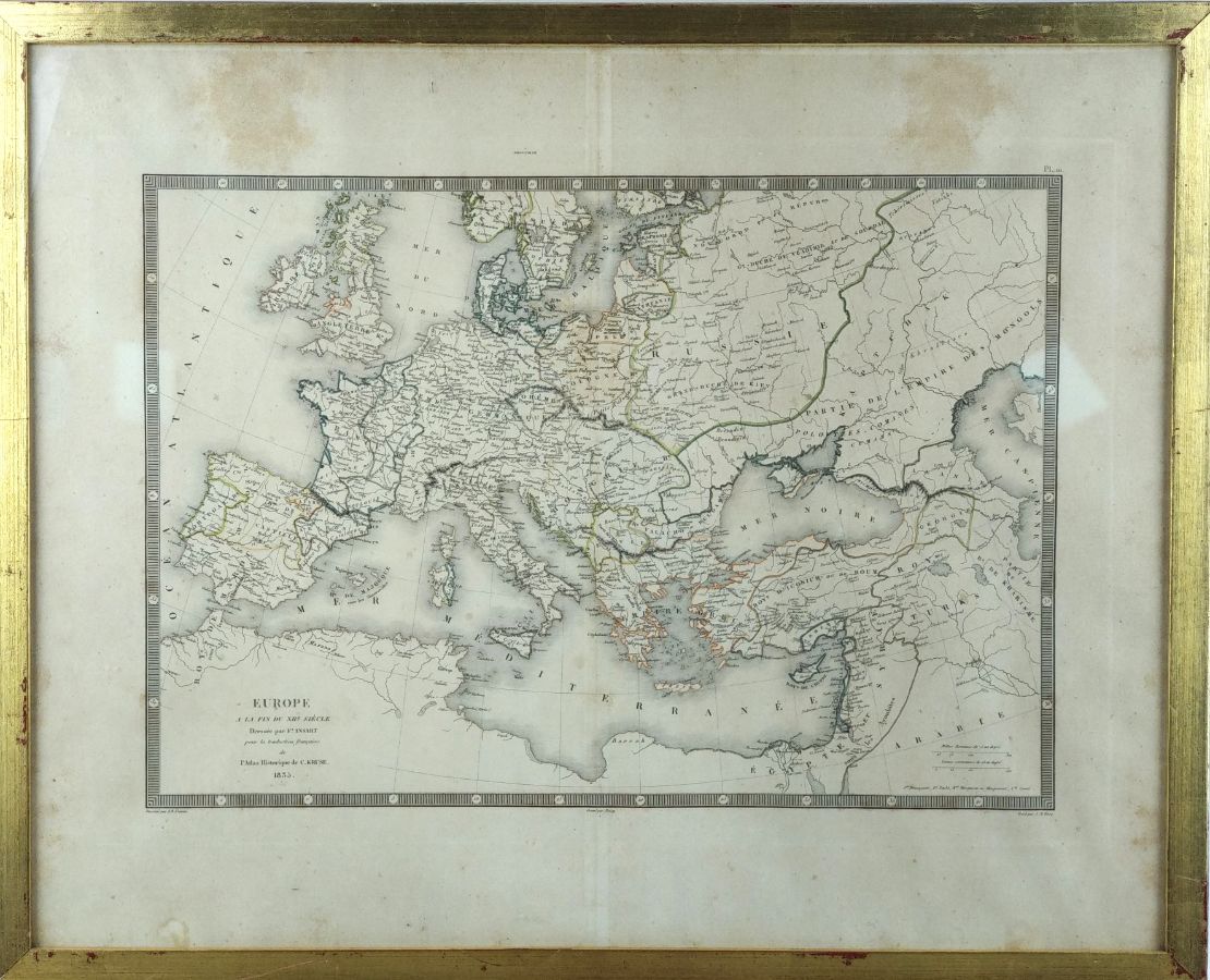 Mapa da Europa no final do Século XII
