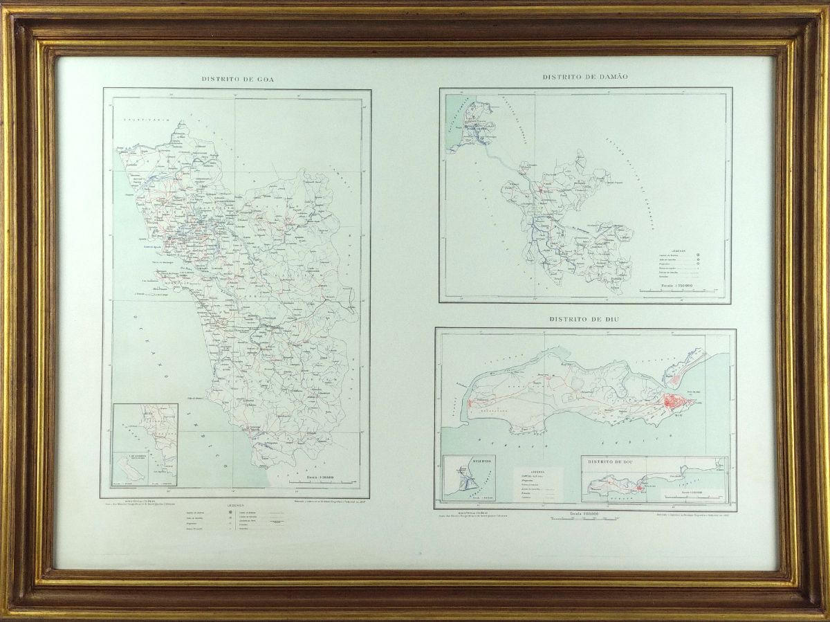 Mapas da Índia Portuguesa e Timor