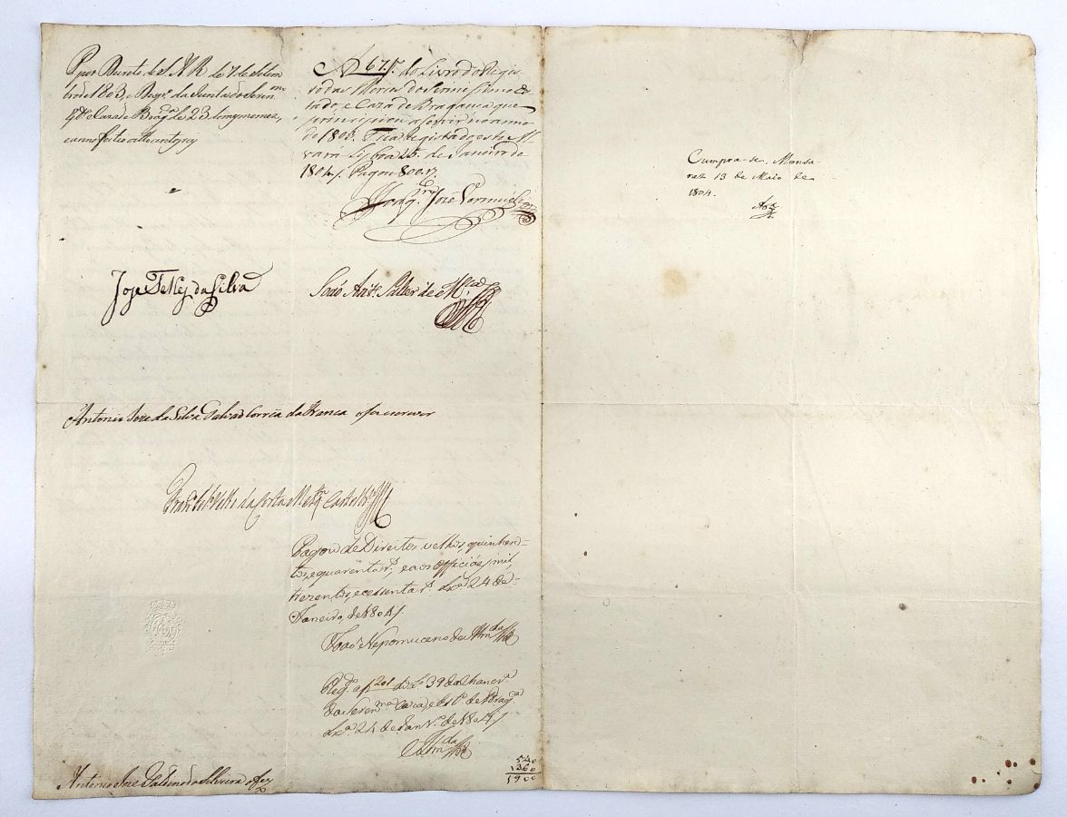 Manuscrito – Príncipe Regente (1803)