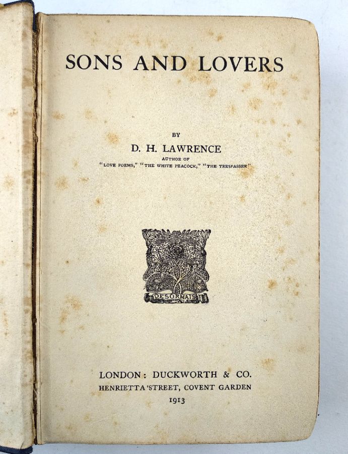 D.H. Lawrence – Primeira edição