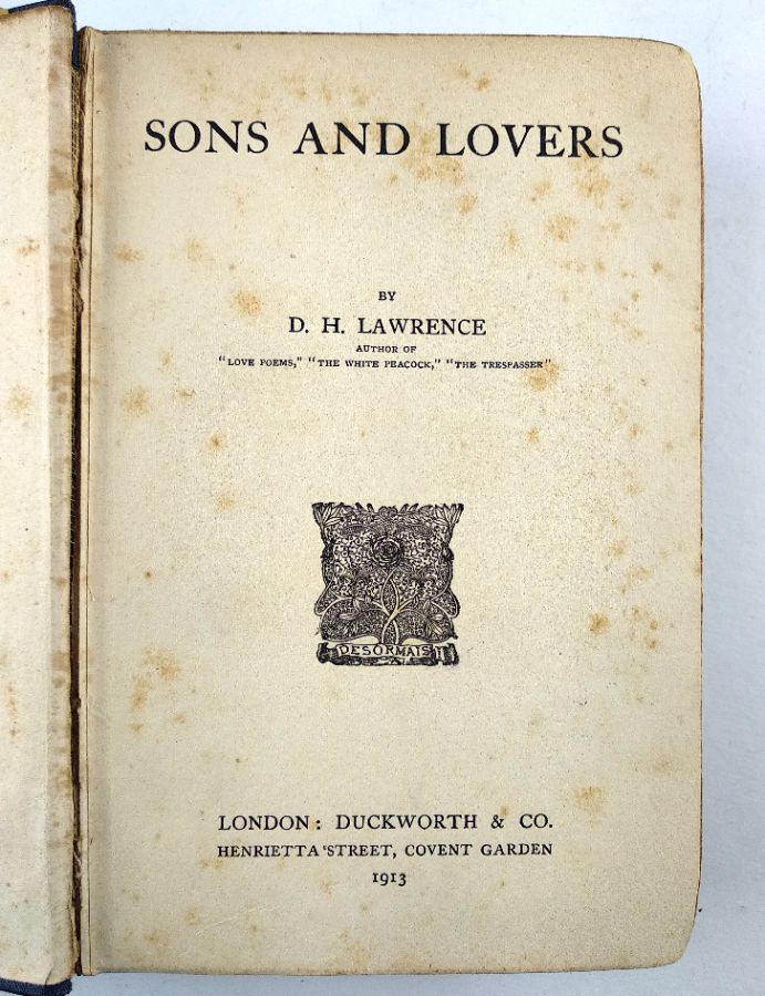 D.H. Lawrence – Primeira edição
