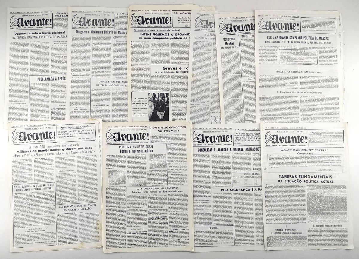 Avante! órgão clandestino do Partido Comunista Português (1972-1973)