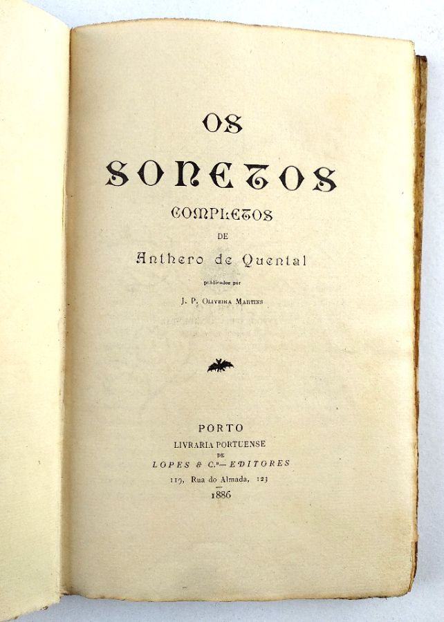 Antero de Quental, 1ª Edição