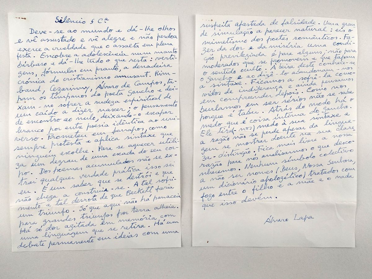 Álvaro Lapa – Manuscritos