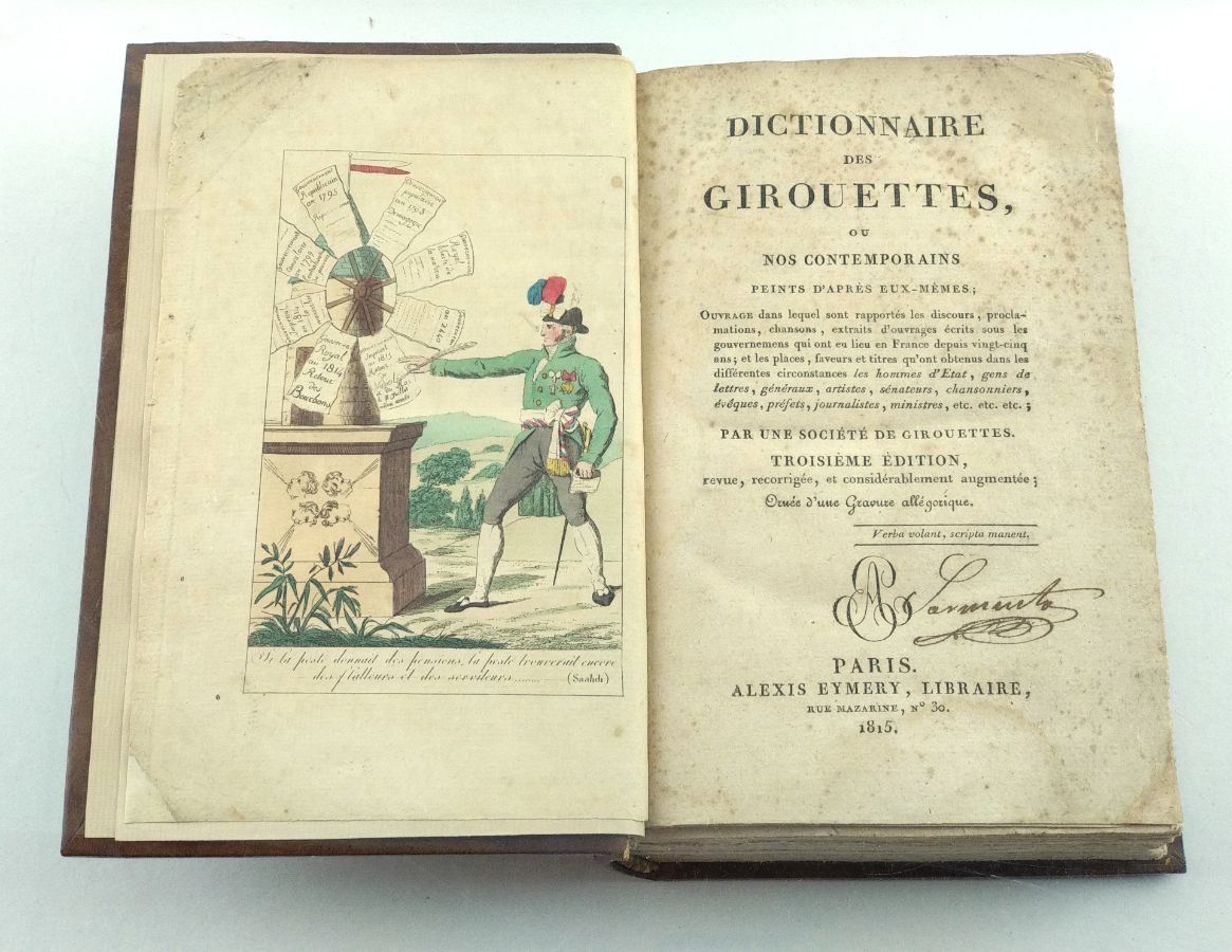 Dictionnaire des Girouettes (1815)