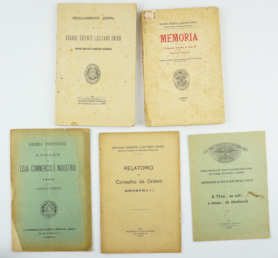 Raras publicações maçónicas portuguesas