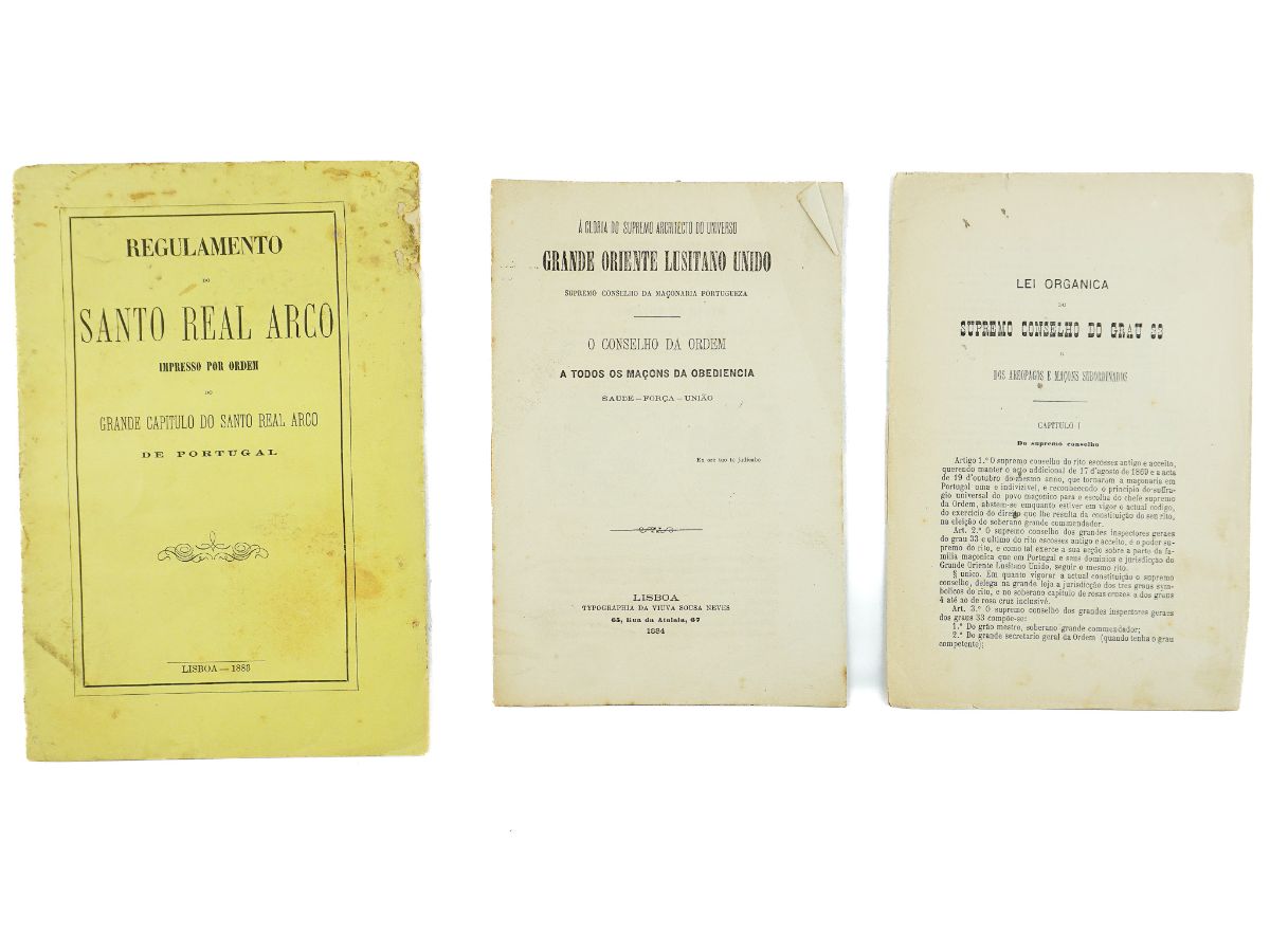 Raras publicações maçónicas do século XIX