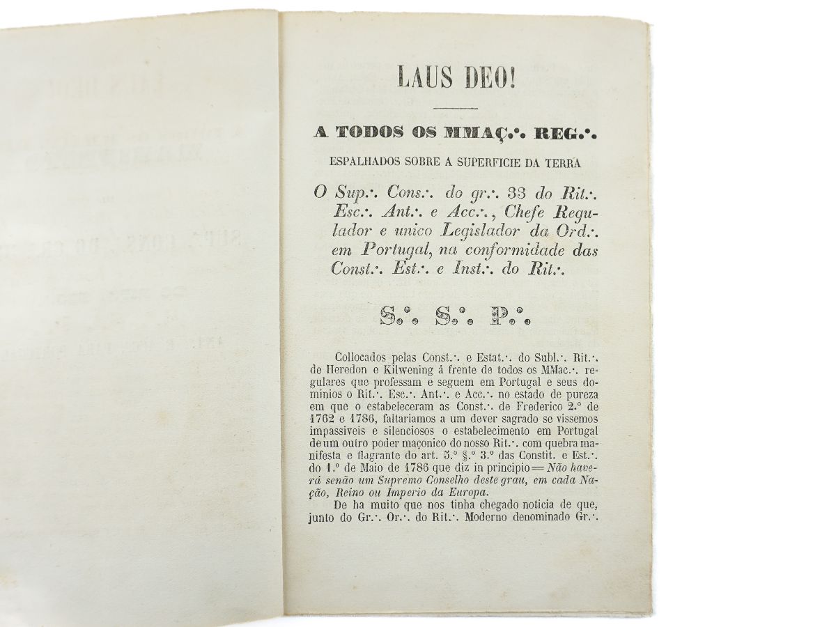 Maçonaria – «Manifesto Feijó (1862)»
