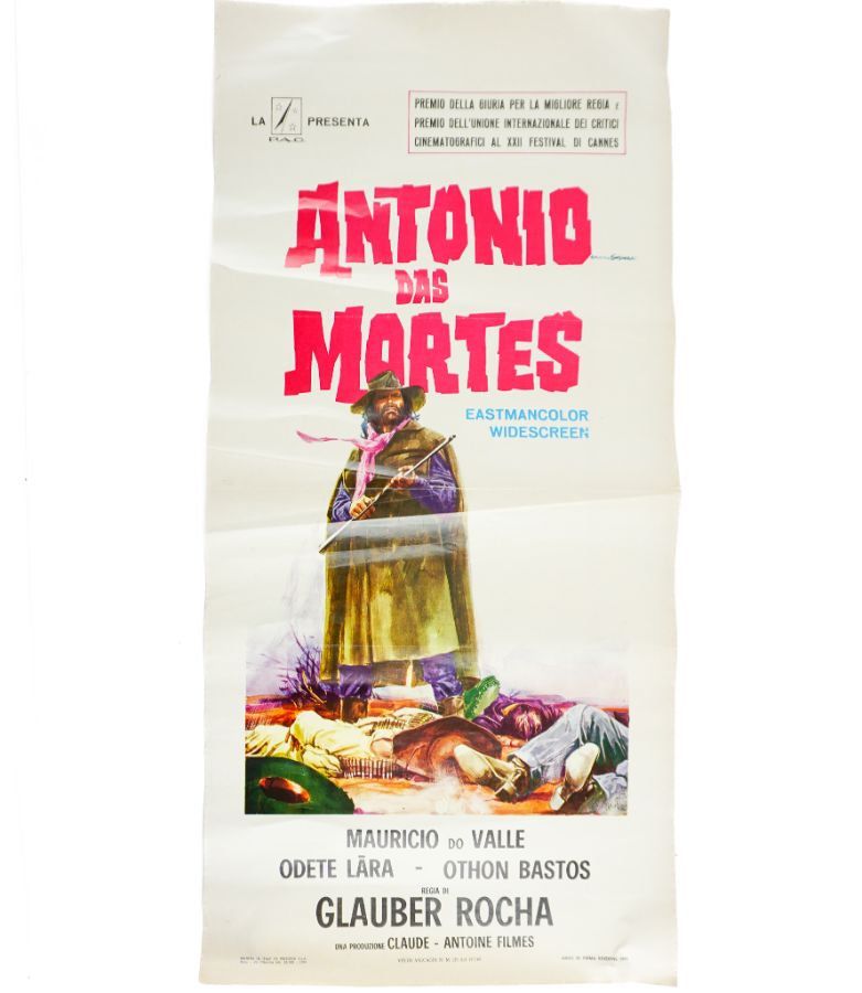RARO POSTER ANTÓNIO DAS MORTES, Glauber Rocha.