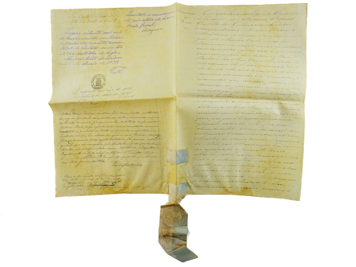 Carta Régia do Rei D. Luís I, assinada