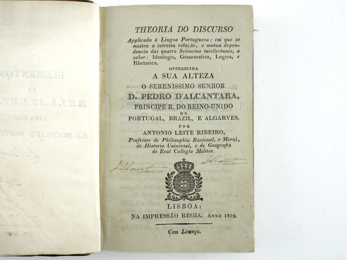 Theoria do discurso, applicada á lingua portugueza (1819)