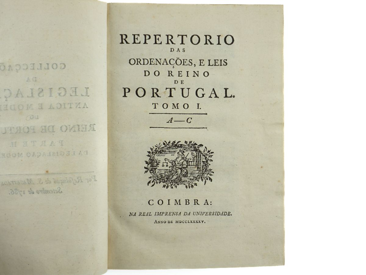 Reportório das Ordenações , E Leis do Reino de Portugal (1795)
