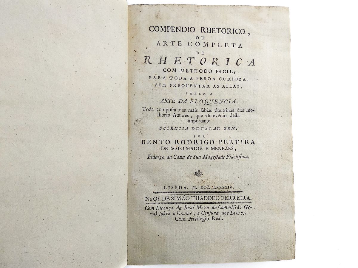 Compendio Rhethorico ou Arte Completa de Rethorica (1794)