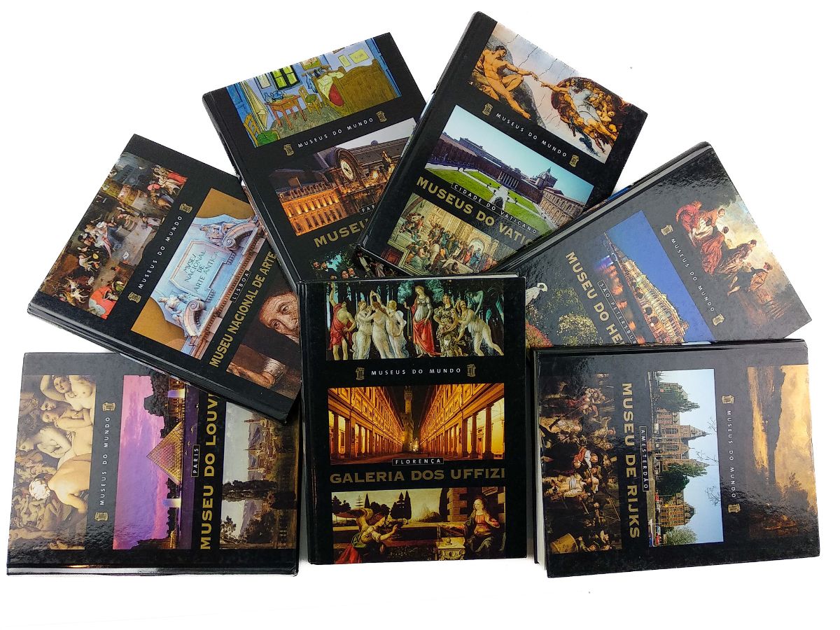 Museus do Mundo, coleção composta por 20 volumes (nº 1 ao 20).