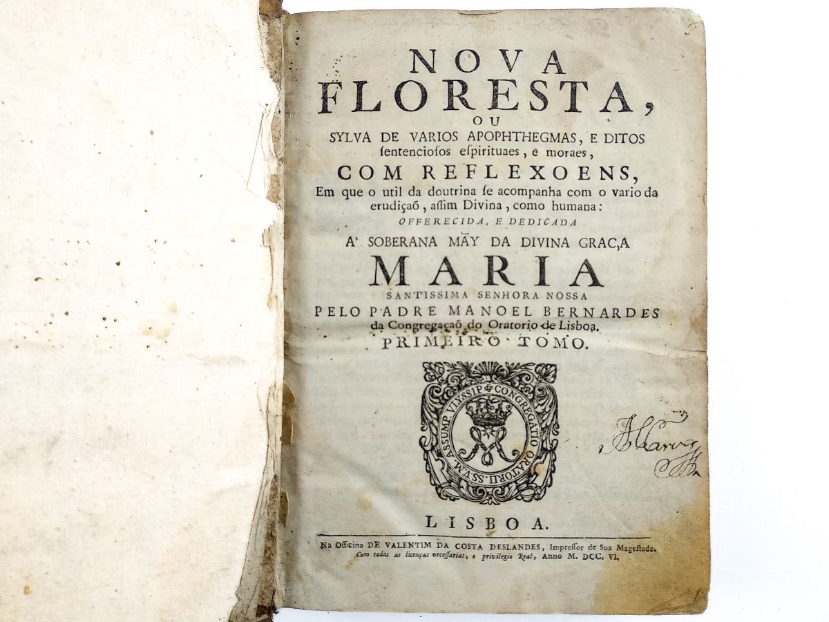 Padre Manuel Bernardes – Nova Floresta (1706 - 1728)