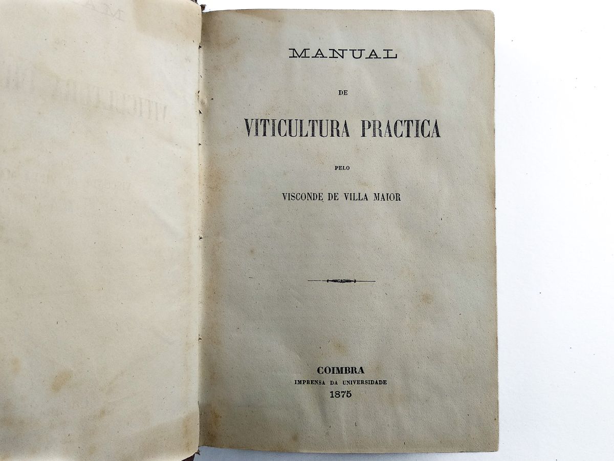 Visconde de Villa-Maior. Manual de Viticultura Pratica.